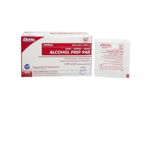 Alcohol Prep Pads - Pack of 100 from Sunset Survival and First Aid