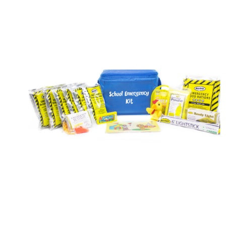 Student Emergency Kit with 5-yr Survival Food, Water, First Aid, more!