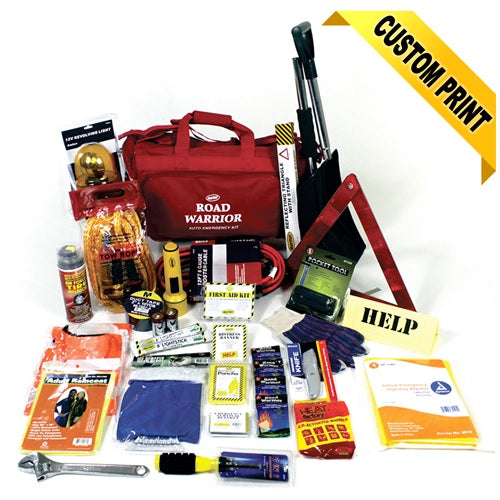 Deluxe Winter Roadside Safety Kit with First Aid from Sunset Survival and First Aid