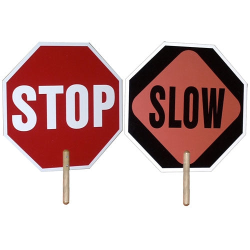 Handheld 2-sided Stop Sign