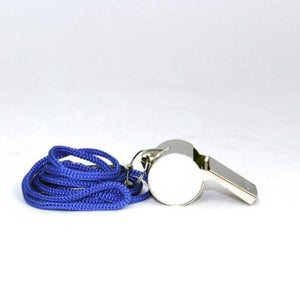 Metal Whistle with Lanyard from Sunset Survival and First Aid