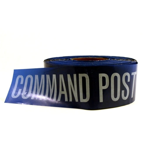 Barricade Tape - Command Post - BLUE - single roll from Sunset Survival and First Aid