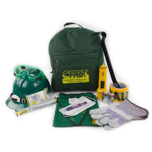 CERT Starter Backpack Kit with Reflective Vest from Sunset Survival and First Aid