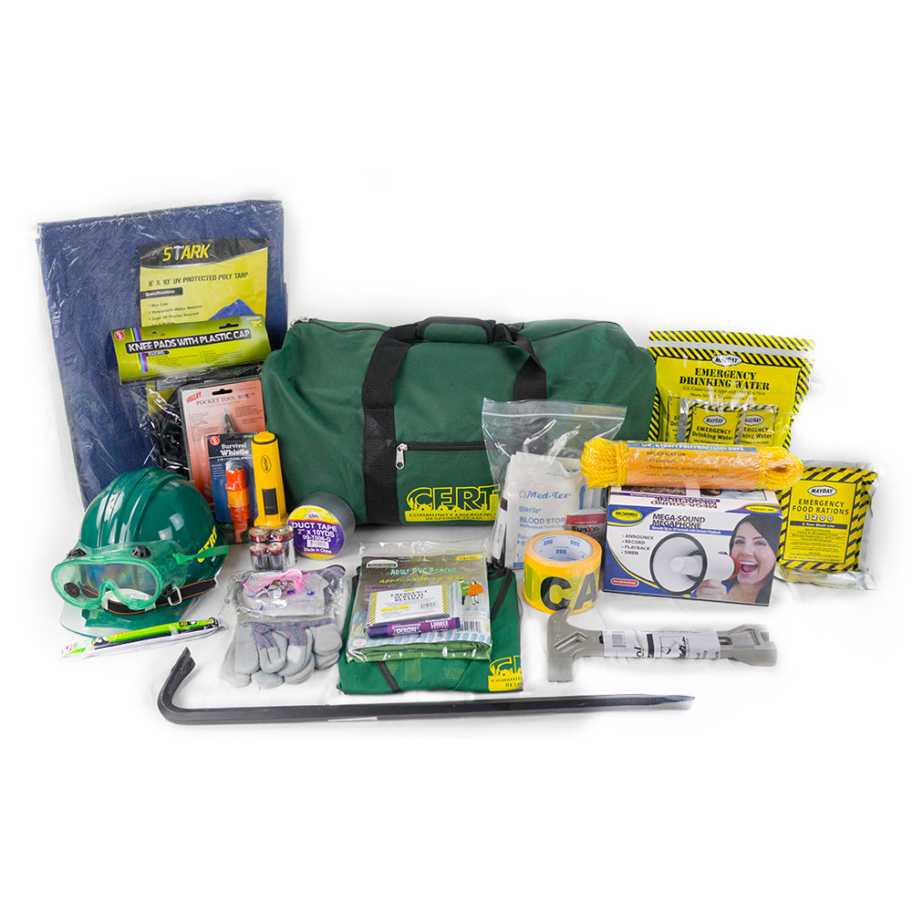 CERT Deluxe Action Response Kit in Gear Bag from Sunset Survival and First Aid