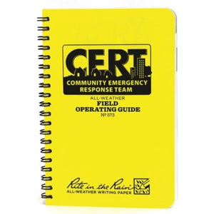 CERT Field Handbook from Sunset Survival and First Aid