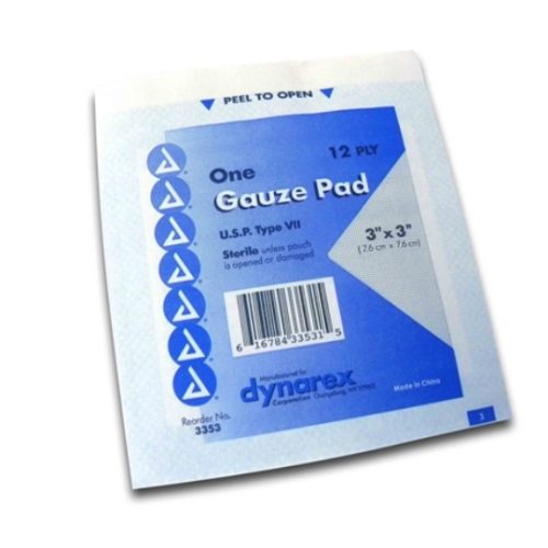 Sterile Gauze Pads 3"x3" - Box of 100 from Sunset Survival and First Aid