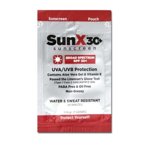 Sunscreen Towelette - SPF 30 - pack of 5 from Sunset Survival and First Aid