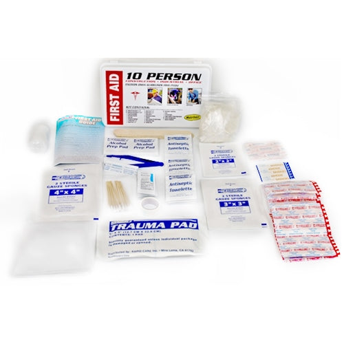 10-person OSHA-compliant First Aid Kit from Sunset Survival and First Aid