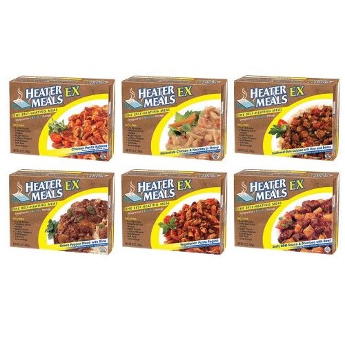 Heater Meals self-heating CASE OF 12 from Sunset Survival and First Aid