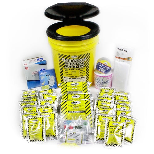 Classroom Lockdown Bucket Kit from Sunset Survival and First Aid