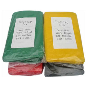 Triage Tarp Set - 4 tarps from Sunset Survival and First Aid