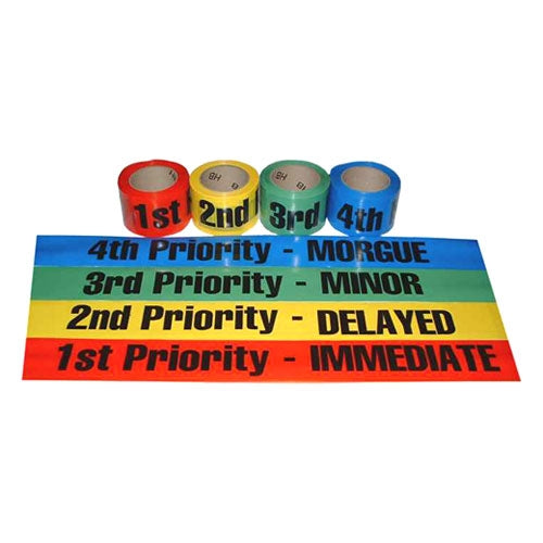 Triage Ribbon 4-color set from Sunset Survival and First Aid