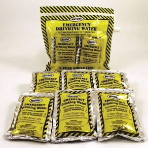 6-pack Emergency Water Pouches from Sunset Survival and First Aid