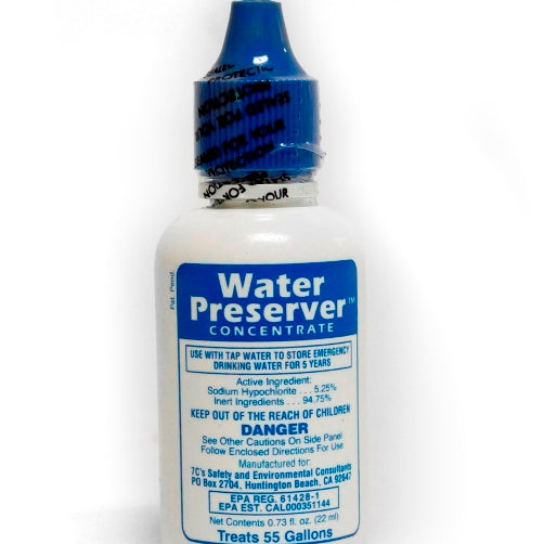 Water Preservative 5-year from Sunset Survival and First Aid