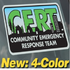 CERT Window Cling - PACK OF 10 from Sunset Survival and First Aid