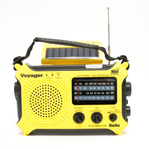 NOAA Weather Radio, Solar Dynamo, Shortwave, Flashlight from Sunset Survival and First Aid