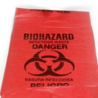M10422-5 Biohazard Waste Bags Red Infectious Waste Disposal Bags