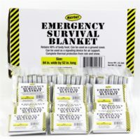 M10741-CS Mylar Survival Blankets Case of 250 lightweight Emergency Blankets